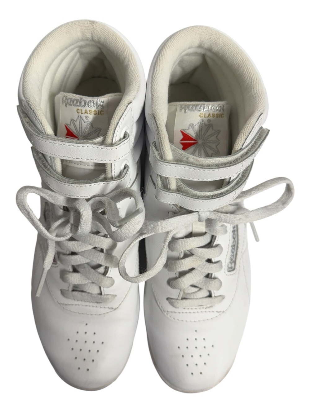 Reebok Freestyle High-Top Leather Sneakers Sz 9 - Picture 7 of 9